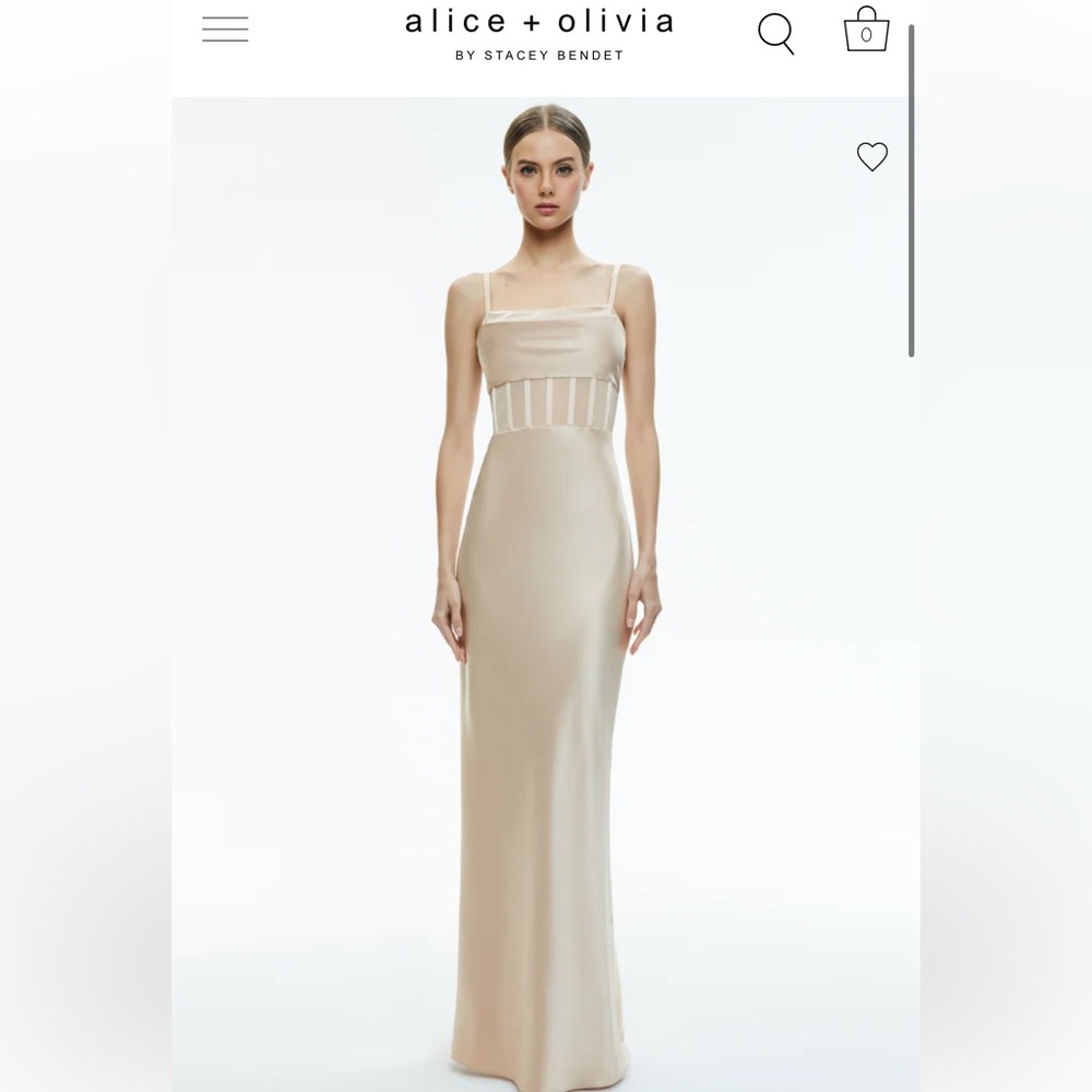 Alice and olivia Valentina corset dress